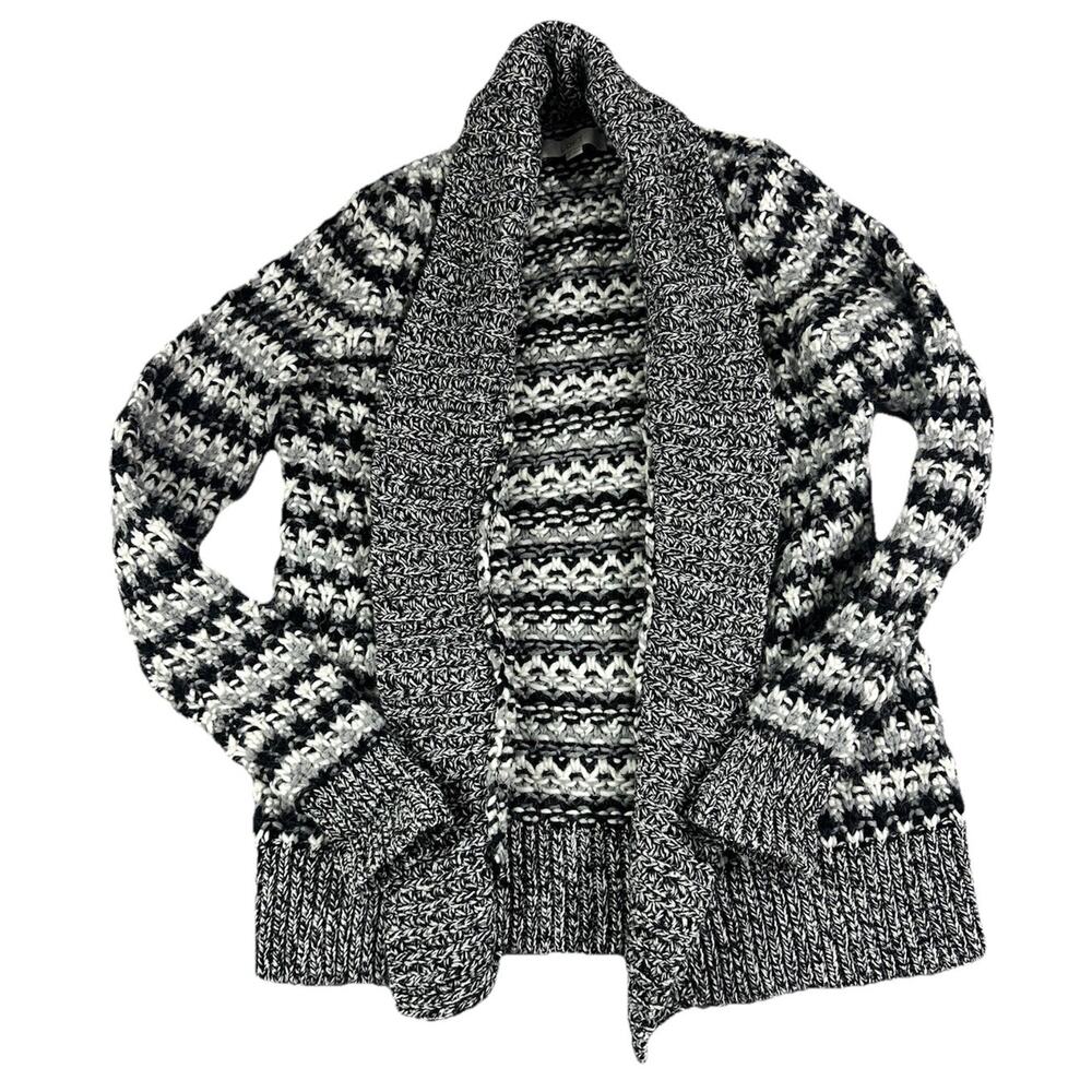 Loft Alpaca Wool Old Money Dark Academia Chunky Knit Women’s Cardigan